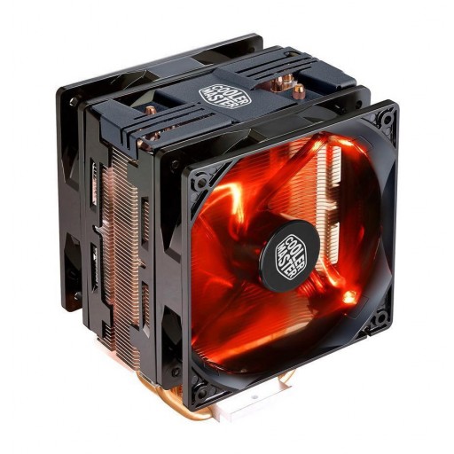 Cooler Master RR-212TK-16PR-R1 Hyper 212 LED Turbo 120mm Red LED Fan Black Top Cover CPU Cooler