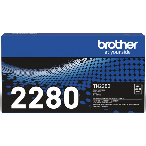 Brother TN2280 2600 Pages Black High Yield Toner Cartridge
