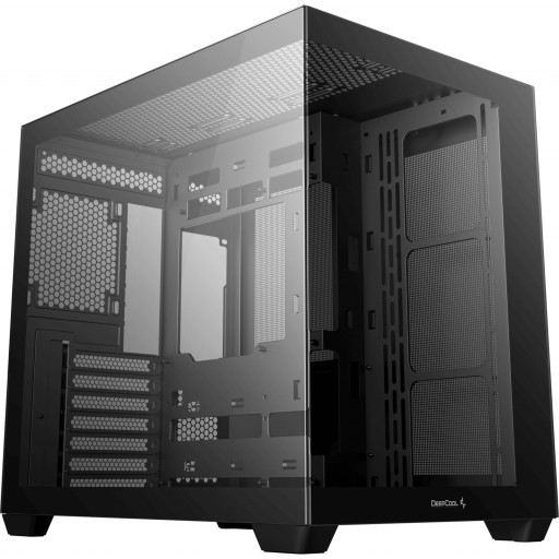 DeepCool R-CG530-BKNDA0-G-1 CG530 Tempered Glass Steel Black ATX Mid-Tower Desktop Chassis