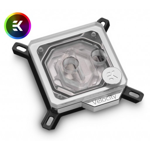 EKWB EK-Velocity D-RGB Nickel + Plexi CPU Water Block