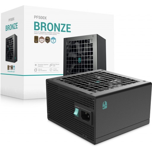 [OPENBOX] GamerStorm PF500X 500W 80 Plus Bronze Non-Modular Black ATX Desktop Power Supply