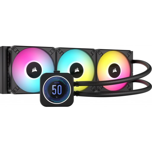 Corsair CW-9060075-WW iCUE H150i ELITE LCD XT 360mm All-In-One Black Liquid CPU Cooler