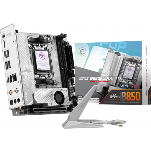 MSI MPG B850I EDGE TI WIFI AMD B850 Ryzen Socket AM5 Mini-ITX Desktop Motherboard