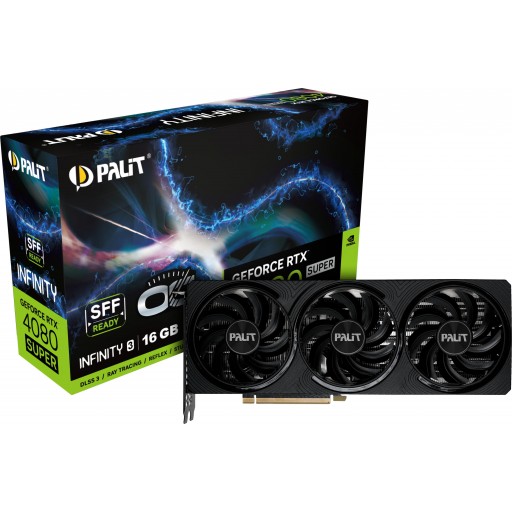 Palit GeForce RTX 4080 SUPER Infinity 3 OC NED408SS19T2-1032S 16GB GDDR6X 256-bit PCIe 4.0 Desktop Graphics Card