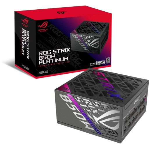 ASUS ROG-STRIX-850P-GAMING ROG Strix 850W 80 Plus Platinum Fully Modular Black ATX 3.1 Desktop Power Supply