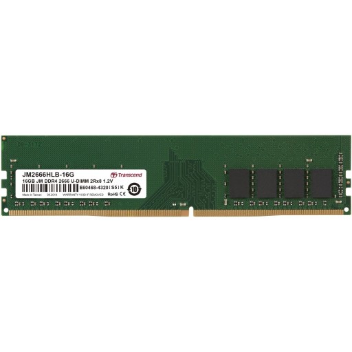Transcend JM2666HLB-16G 16GB DDR4-2666MHz CL19 1.2V Desktop Memory