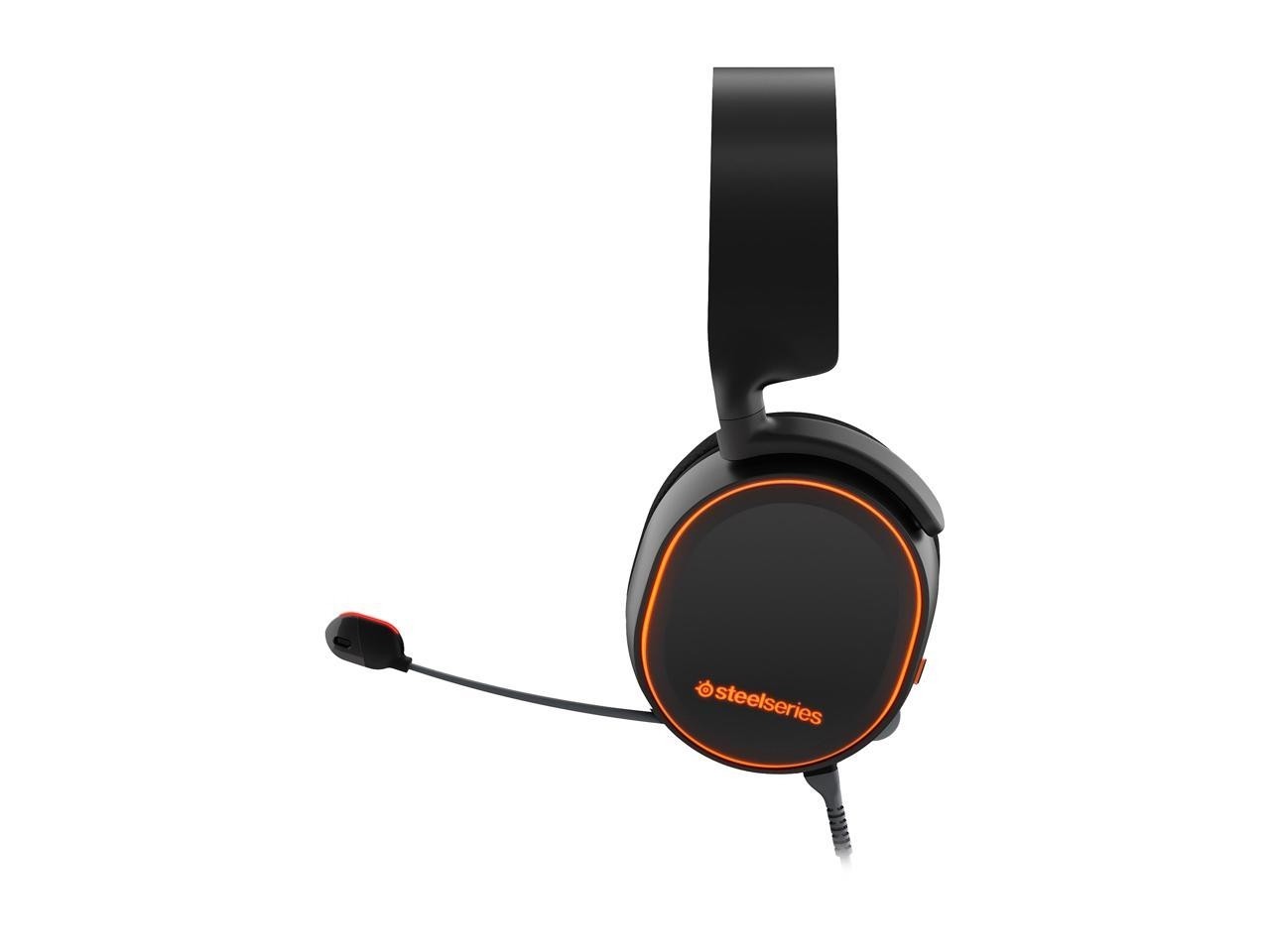 SteelSeries Arctis 5 Black Wired Virtual 7.1 RGB Gaming Headset