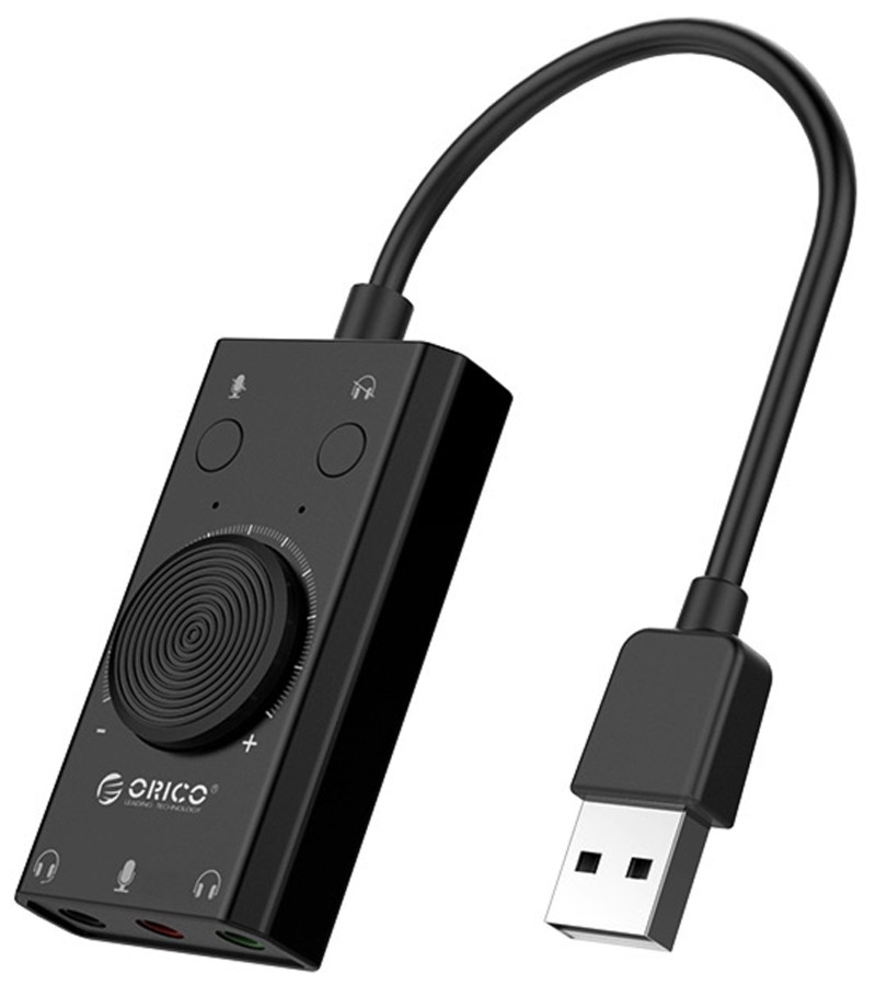Orico SC2BKBP USB 2.0 Black External Sound Card Wootware