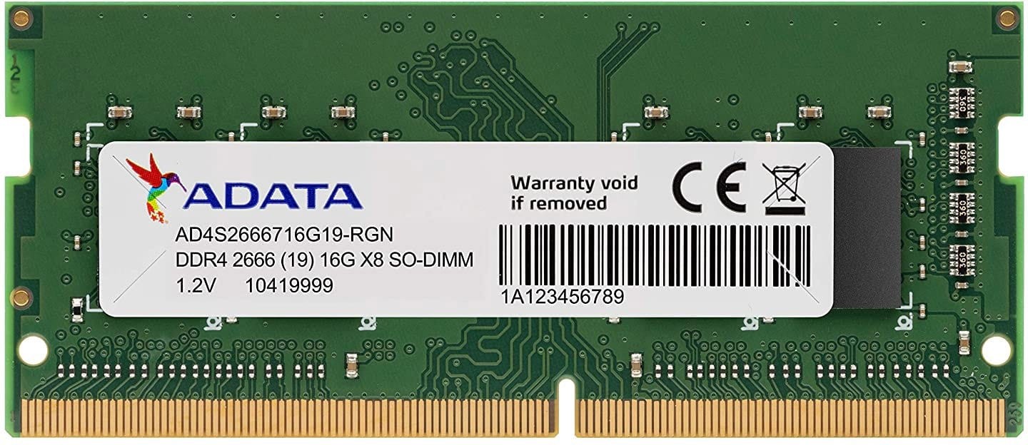 So Dimm Adata 16gb 2666mhz ADATA 16GB 2666MHz DDR4 Non-ECC