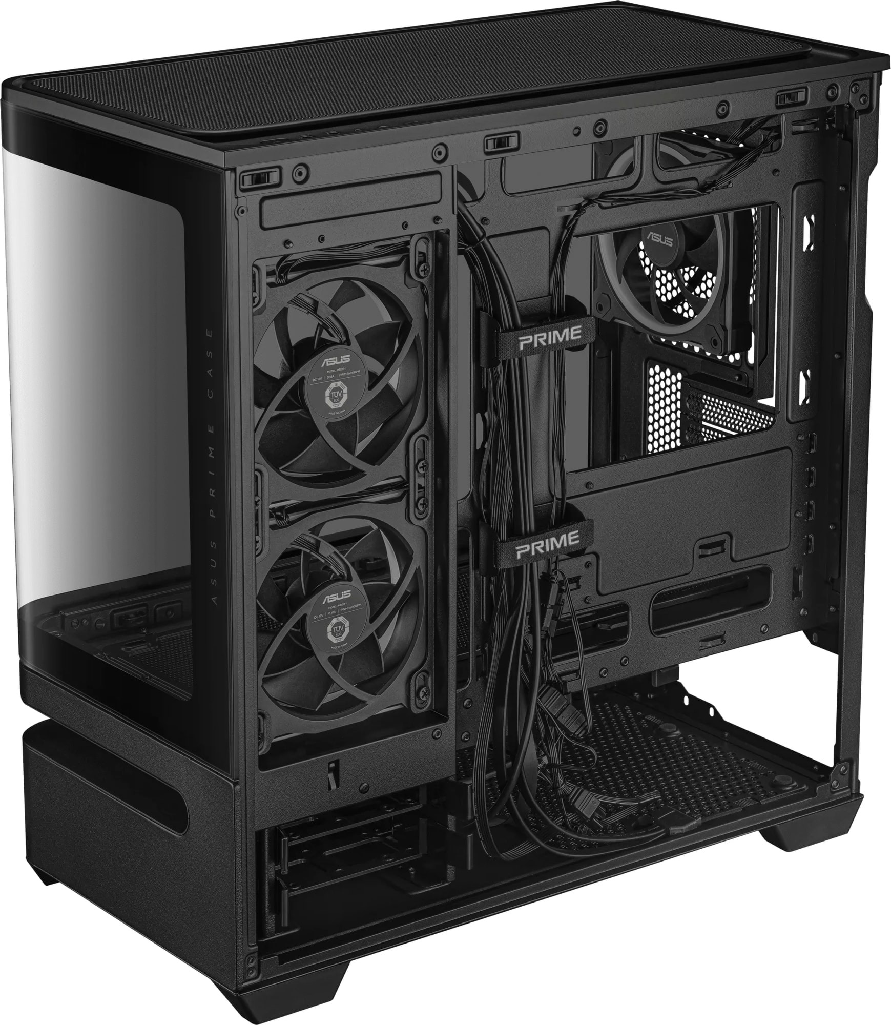 ASUS Prime AP202 ARGB Curved Tempered Glass Steel Black Micro-ATX