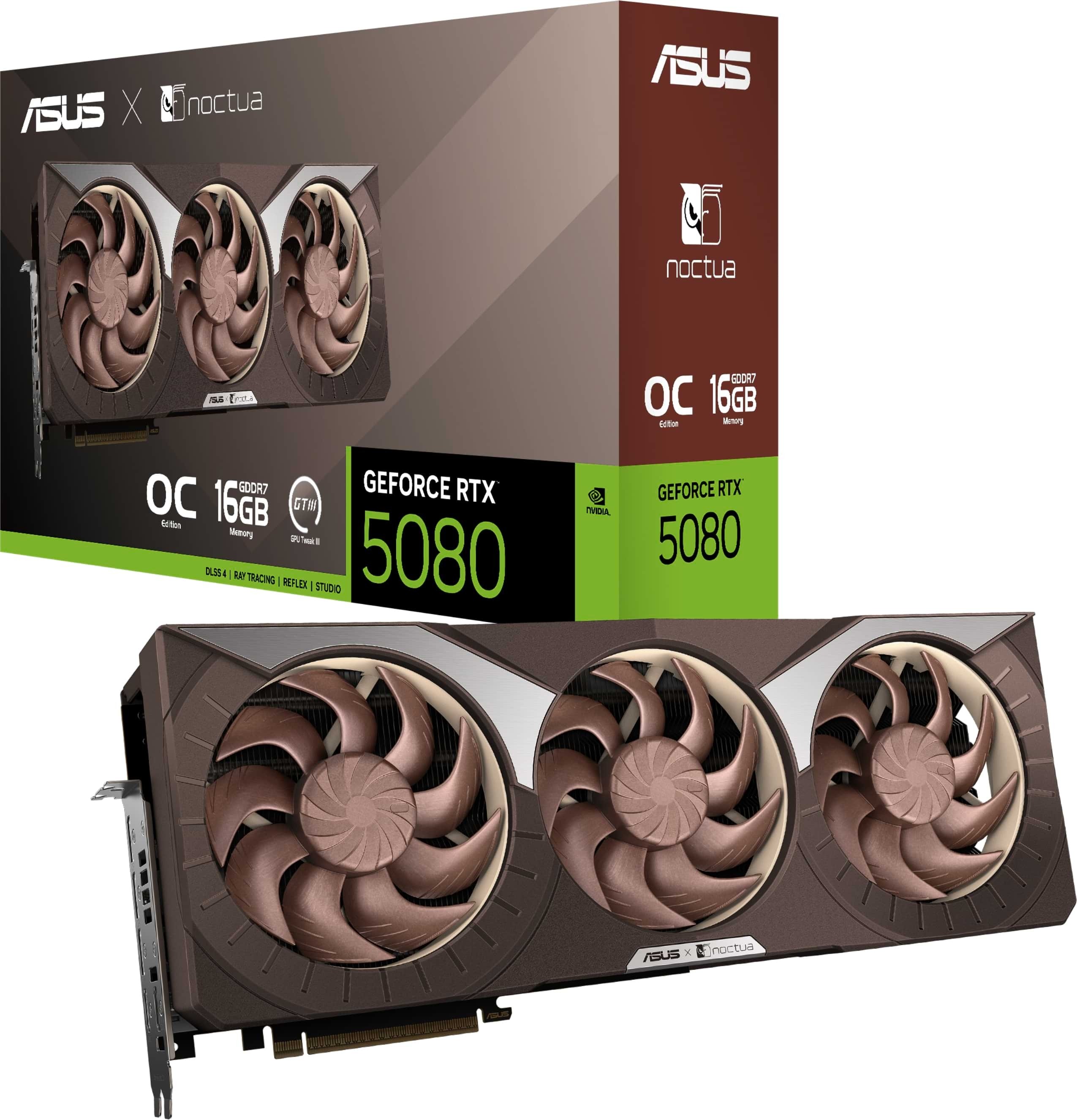 ASUS GeForce RTX 5080 Noctua OC Edition RTX5080-O16G-NOCTUA 16GB