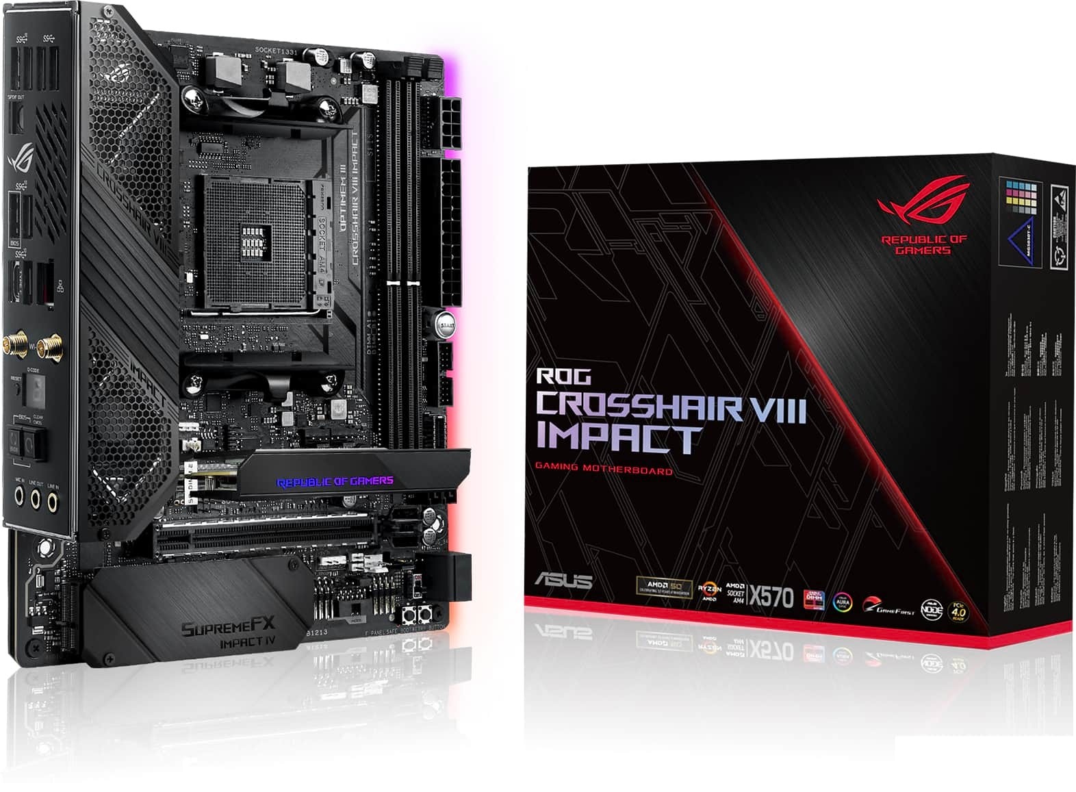 ASUS ROG Crosshair VIII Impact AMD X570 Socket AM4 Mini-DTX