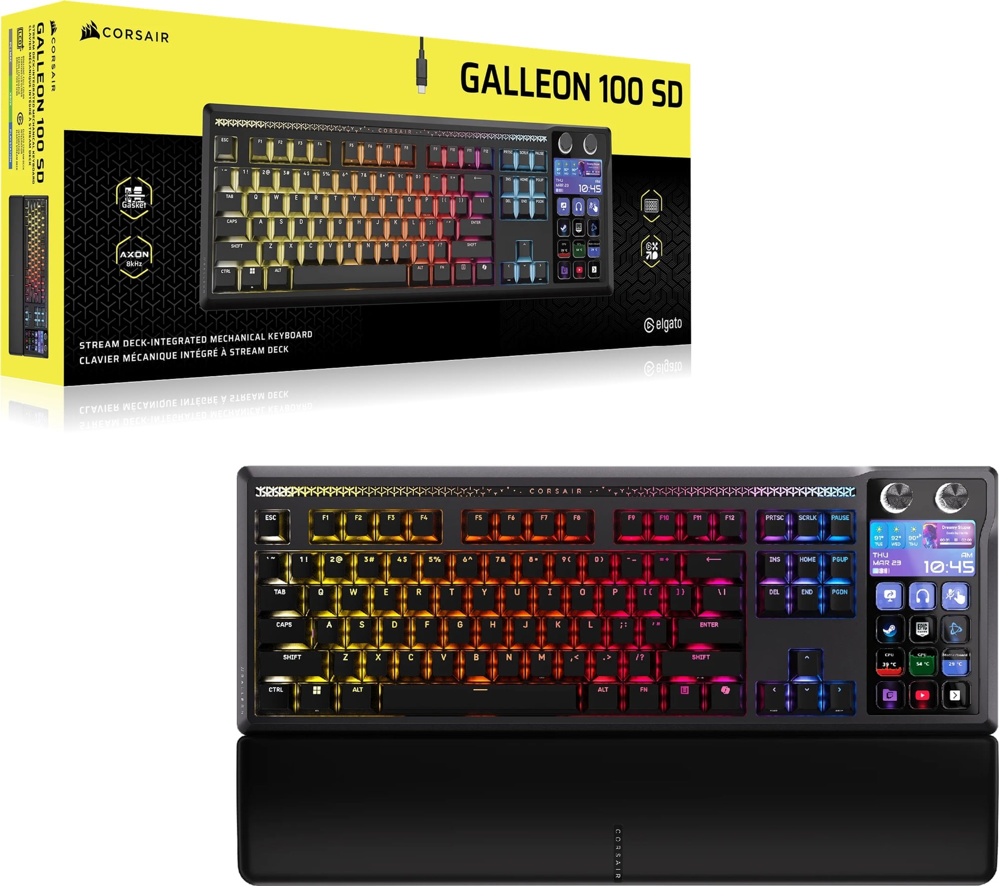 Corsair CH-912A31I-NA GALLEON 100 SD ARGB MLX Pulse Switches Black