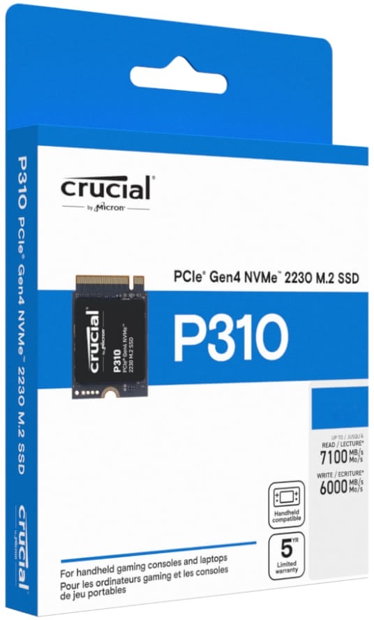 Crucial CT1000P310SSD2 Crucial P310 1TB NVMe M.2 2230 PCI-Express