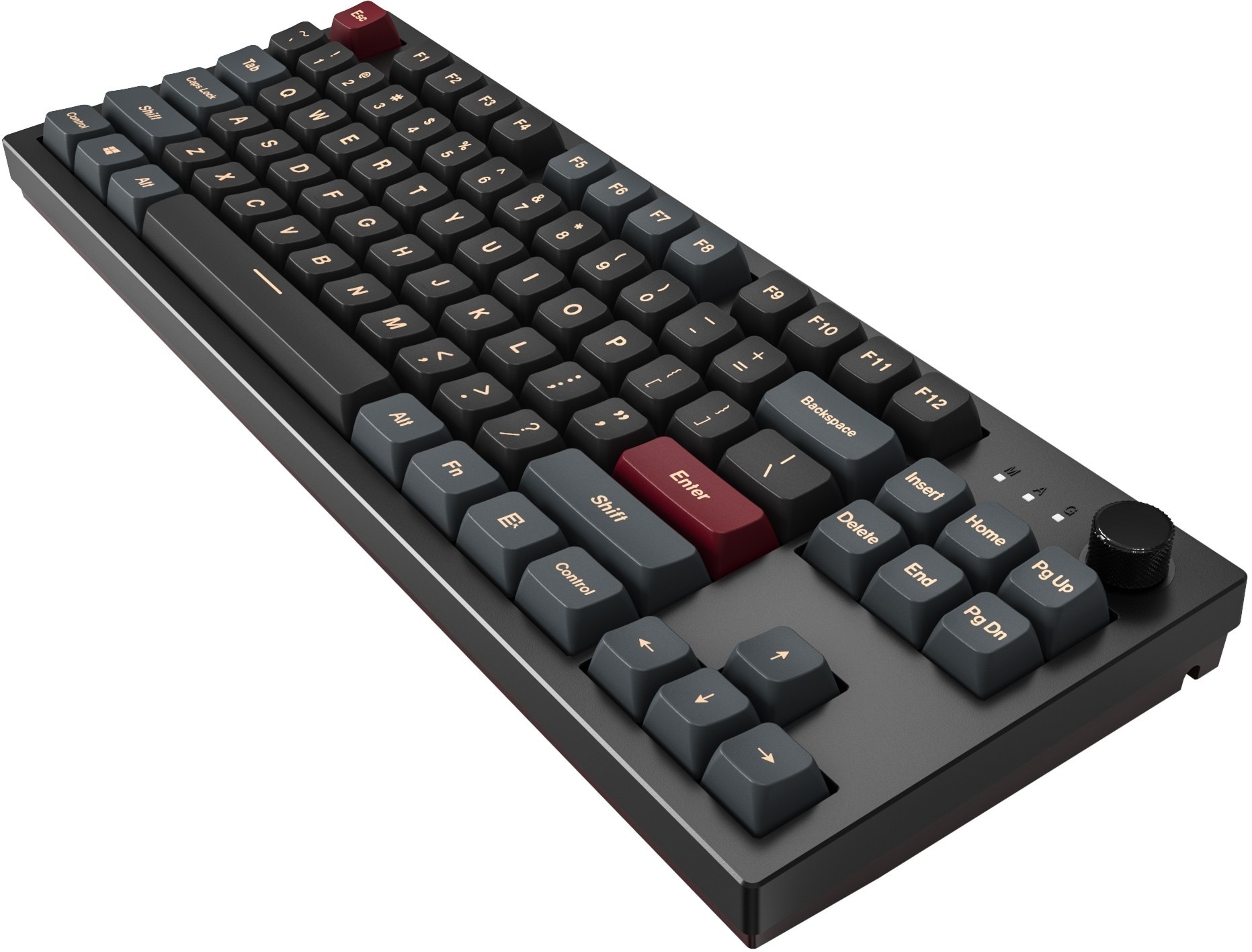 Montech Darkness Mkey TKL Yellow Tenkeyless RGB Wired Mechanical Gaming ...