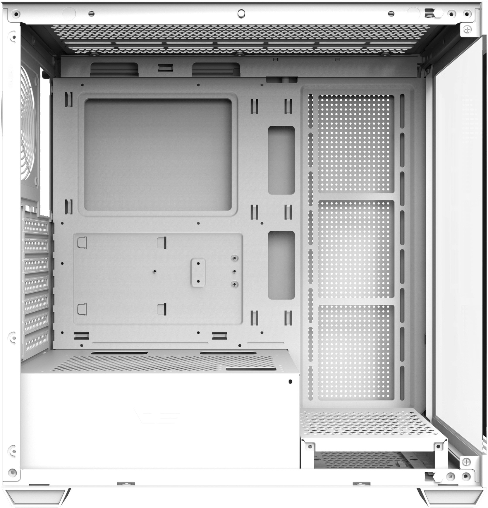 darkFlash DS9000 Tempered Glass Steel White ATX Mid-Tower Desktop