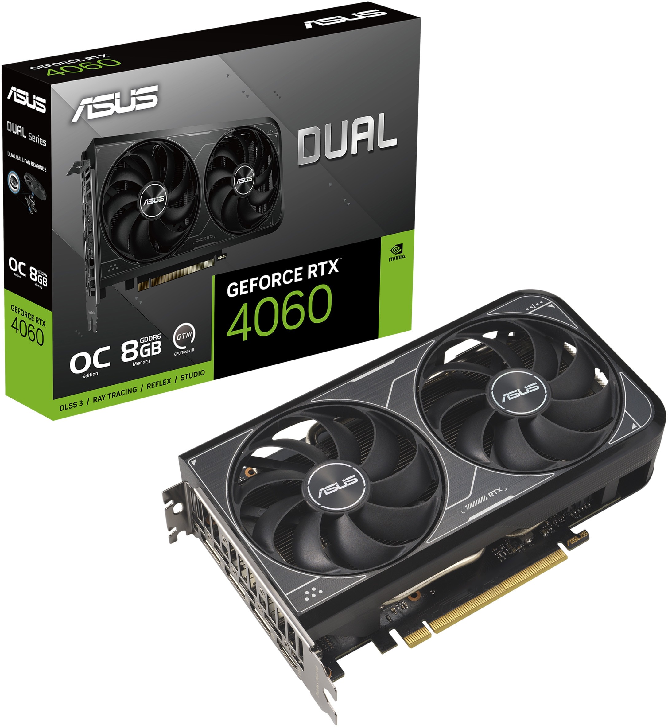ASUS GeForce RTX 4060 Dual V2 OC Edition DUAL-RTX4060-O8G-V2 8GB