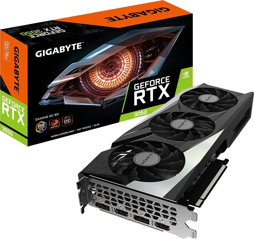 Gigabyte GeForce RTX 3050 GAMING OC GV-N3050GAMING OC-8GD 8GB