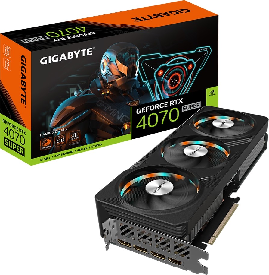 Gigabyte GeForce RTX 4070 SUPER 12G GAMING OC GV-N407SGAMING OC