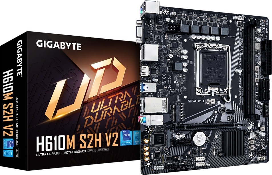 Gigabyte H610M S2H DDR5 H610M-S2H-V2-REV-10 Intel H610 LGA