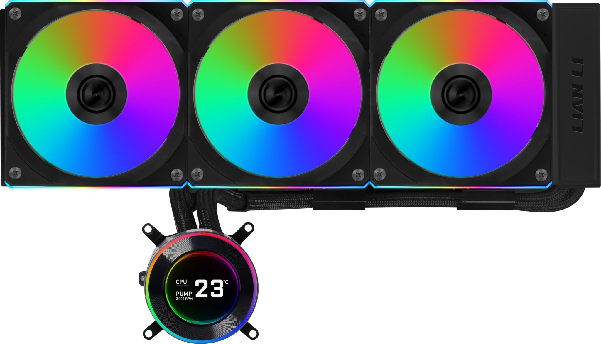 のり liantaiqianye119 Lian Li G89.GHS2LCD36RB.00 HydroShift II LCD-C 360R ARGB 360mm All