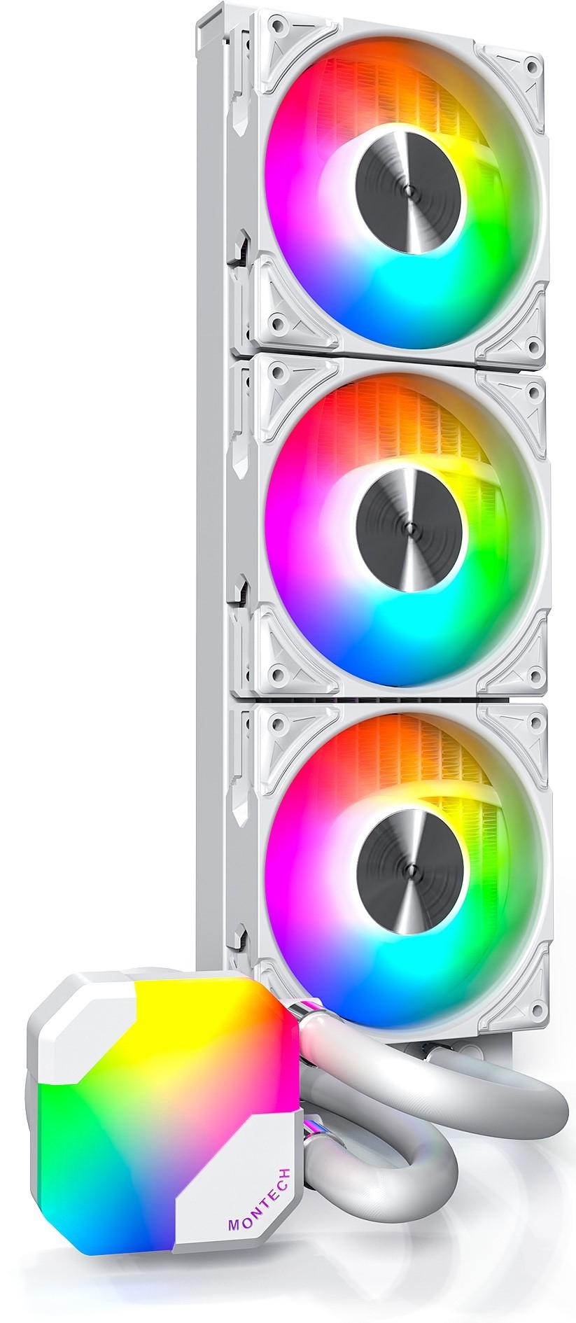 Montech HyperFlow ARGB 360mm White Liquid CPU Cooler - Wootware