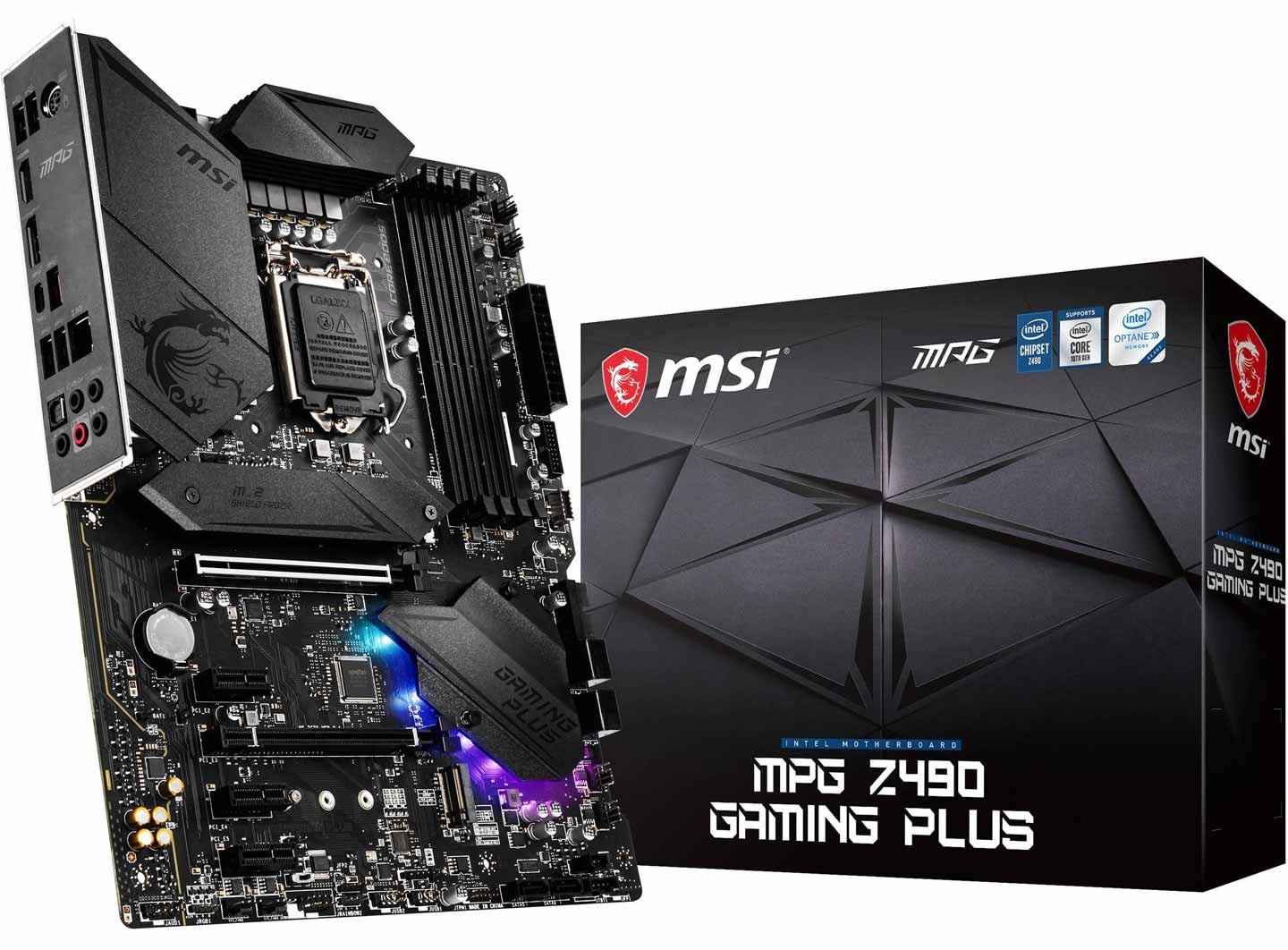 Core i3-10105F とMSI MPG Z490 GAMING PLUS MSI MPG Z490 GAMING PLUS Intel Z490 Comet Lake LGA1200 ATX Desktop