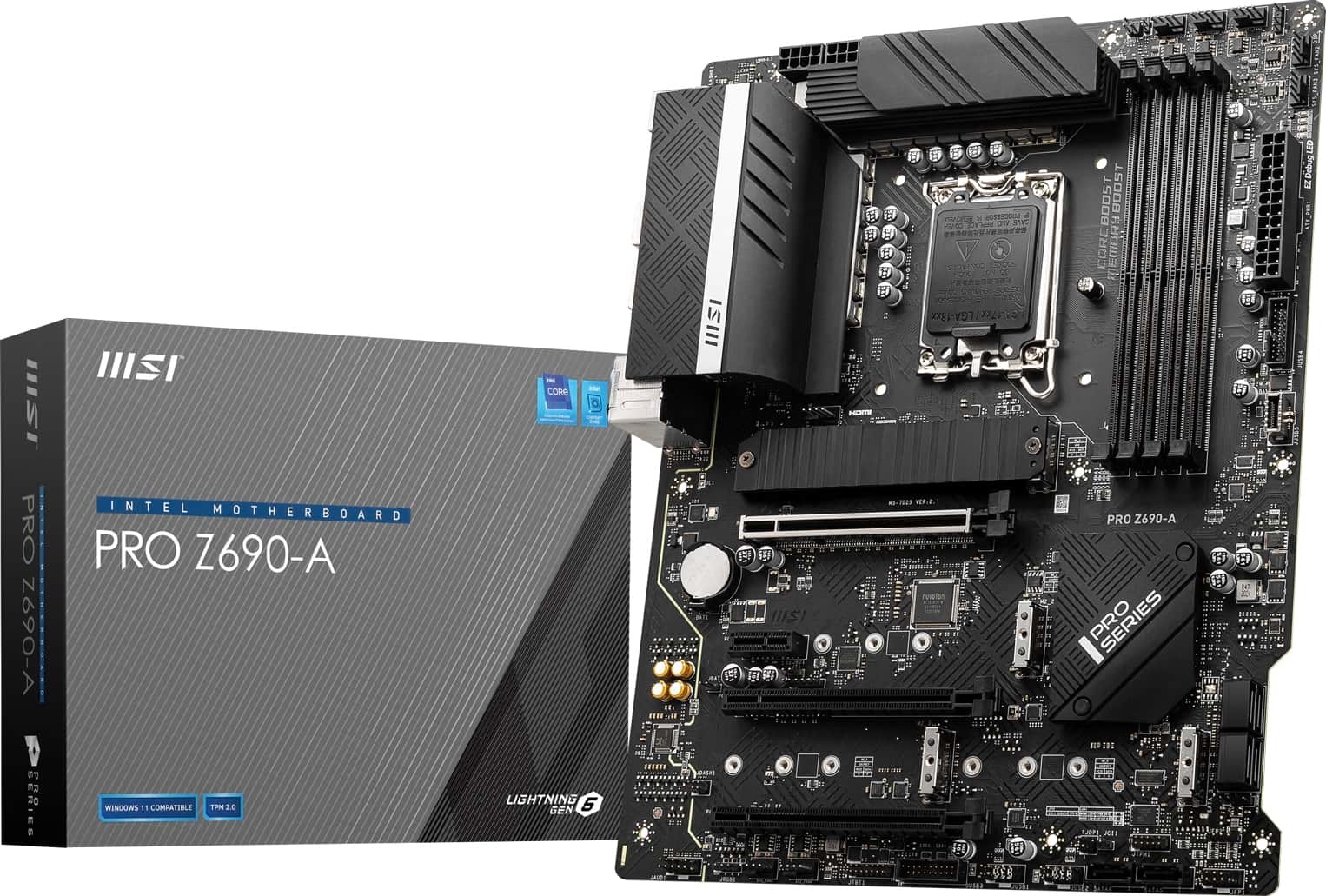 MSI PRO Z690-A Intel Z690 Alder Lake LGA1700 ATX DDR5 Desktop