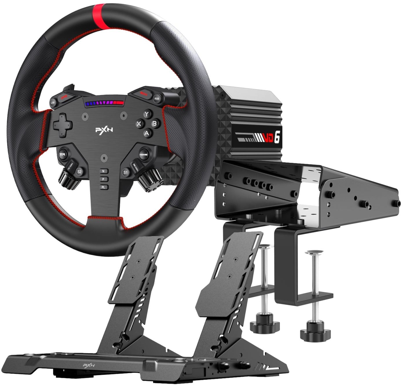 PXN PXN-VD6BUNDLEABT VD6 PD-HM Z9 Clamp Direct Drive Sim Racing