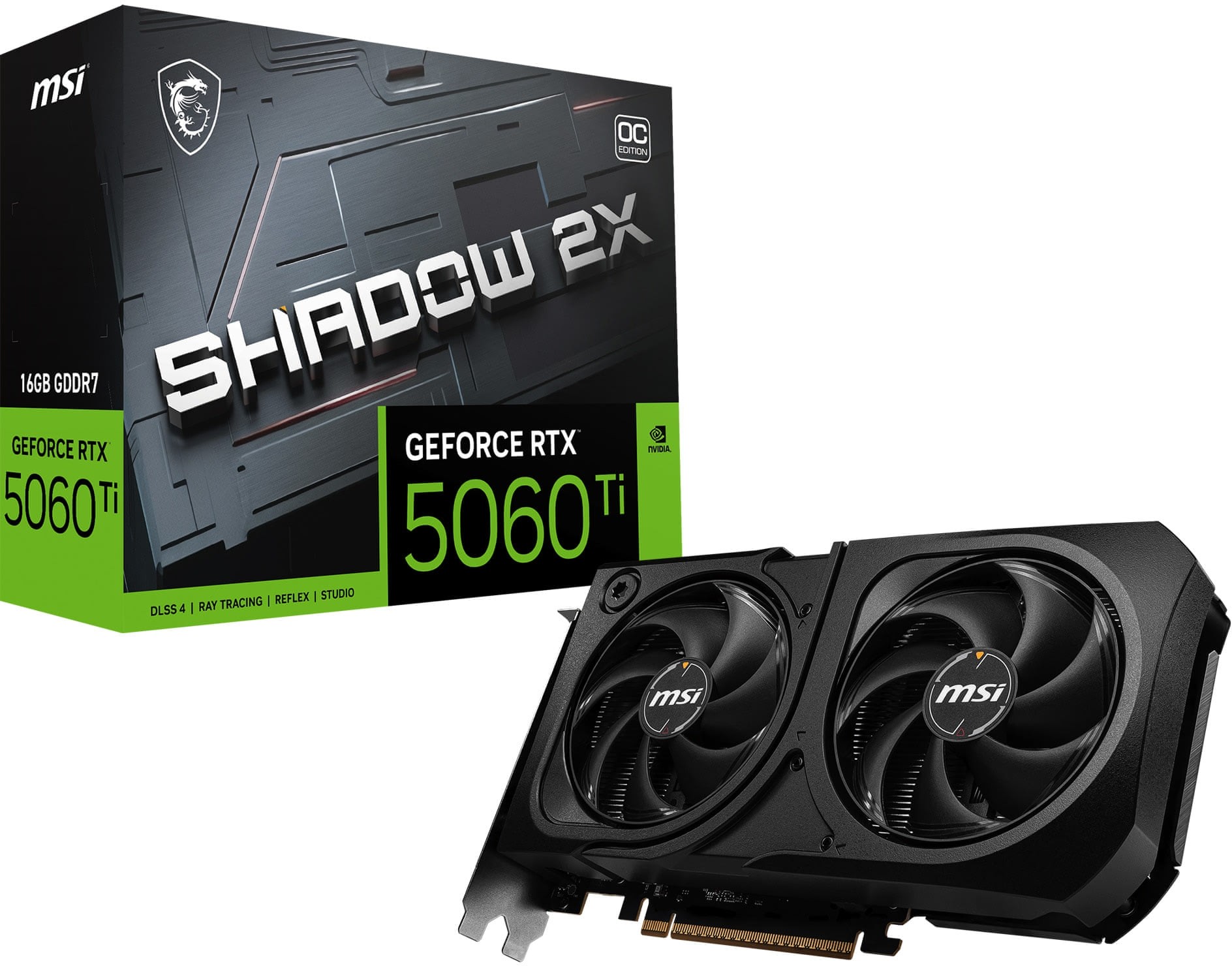 MSI GeForce RTX 5060 Ti 16G SHADOW 2X OC PLUS G506T-16S2CP 16GB