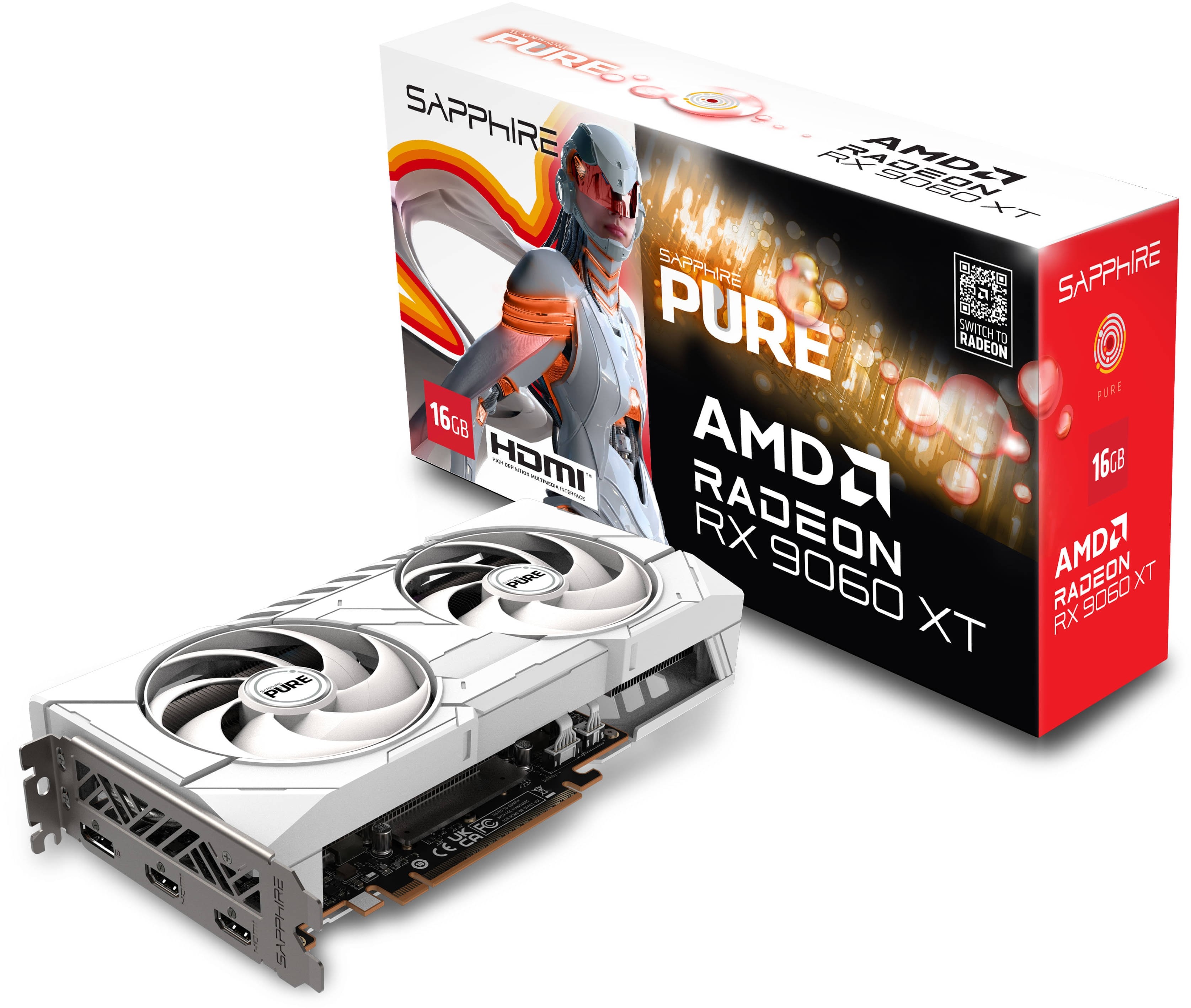 Sapphire Radeon RX 9060 XT PURE 11350-02-20G 16GB GDDR6 128-Bit