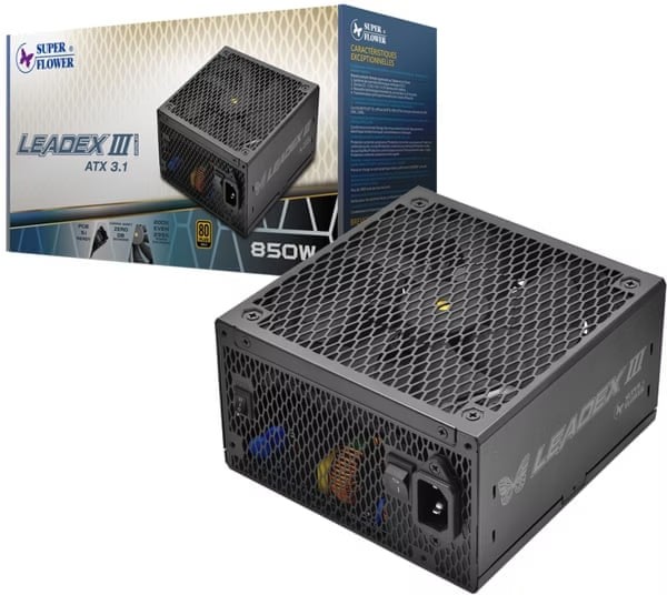 Super Flower SF-850F14GE Leadex III GE 850W 80 Plus Gold ATX 3.1