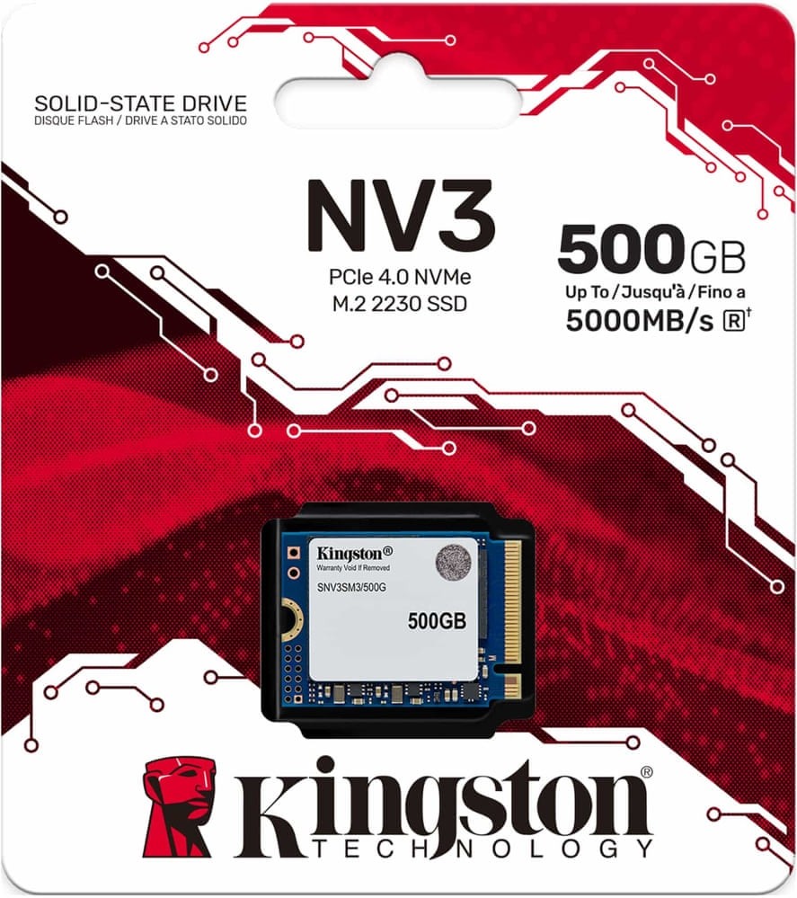 Kingston SNV3SM3/500G NV3 M3 500GB M.2 2230 PCIe 4.0 x4 NVMe Solid
