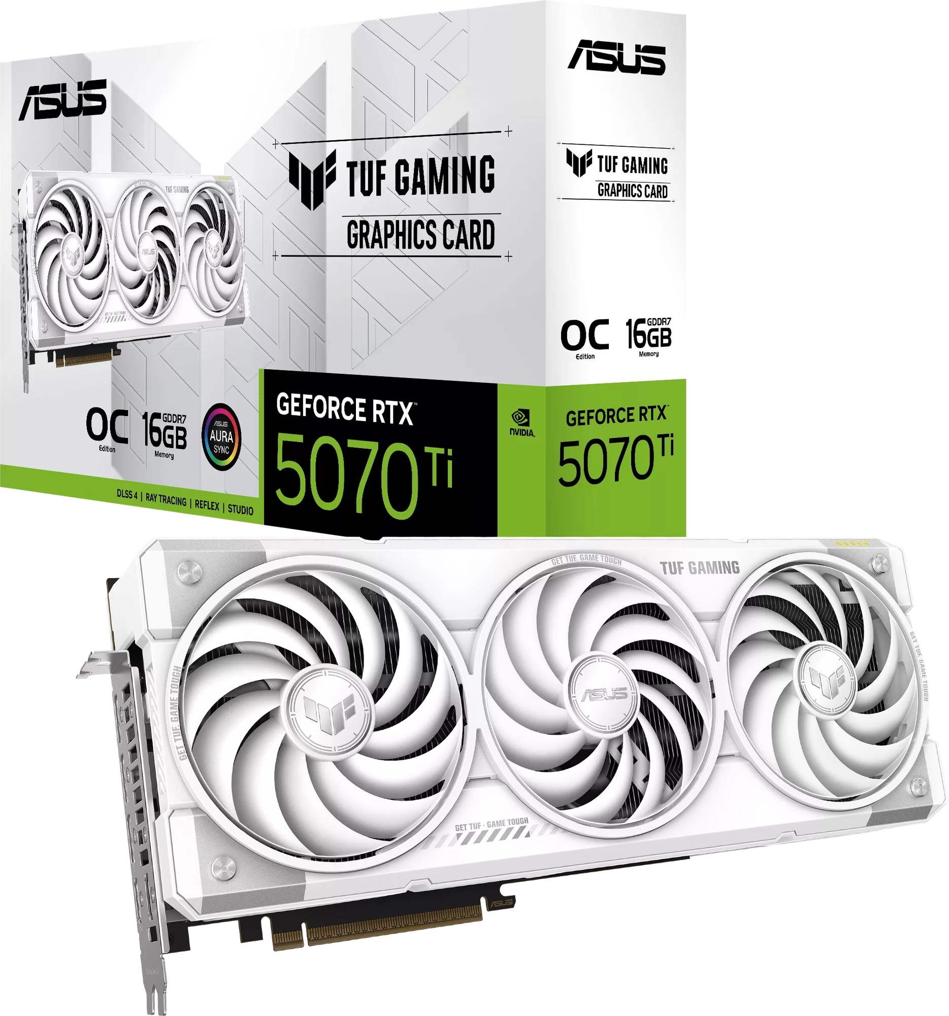 ASUS GeForce RTX 5070 Ti TUF Gaming White OC Edition 16GB GDDR7