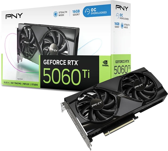 サ*ア様 PNY GeForce RTX 5060 Ti 16GB PNY GeForce RTX 5060 Ti Dual Fan VCG5060T16DFXPB1 16GB GDDR7 128