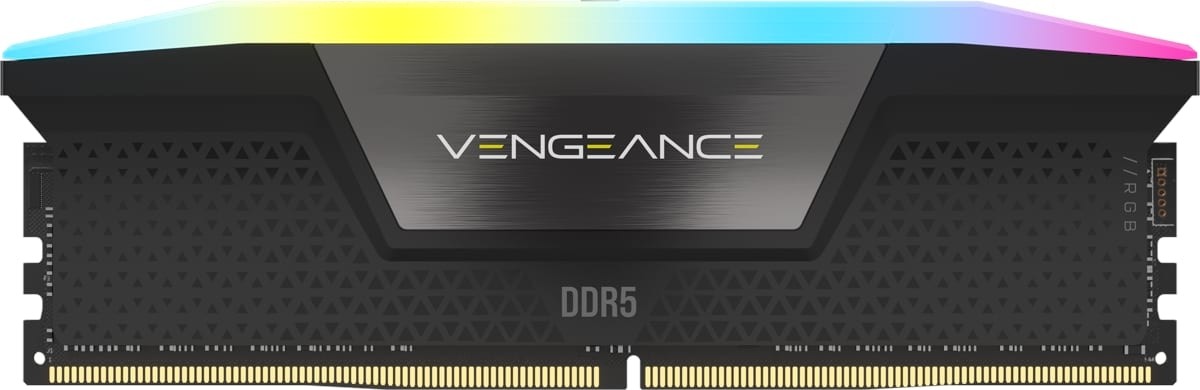メモリー CORSAIR VENGEANCE RGB DDR5 32GB 6400MHz Corsair Vengeance RGB Black 32GB 6400MHz DDR5 Memory Kit LN131736