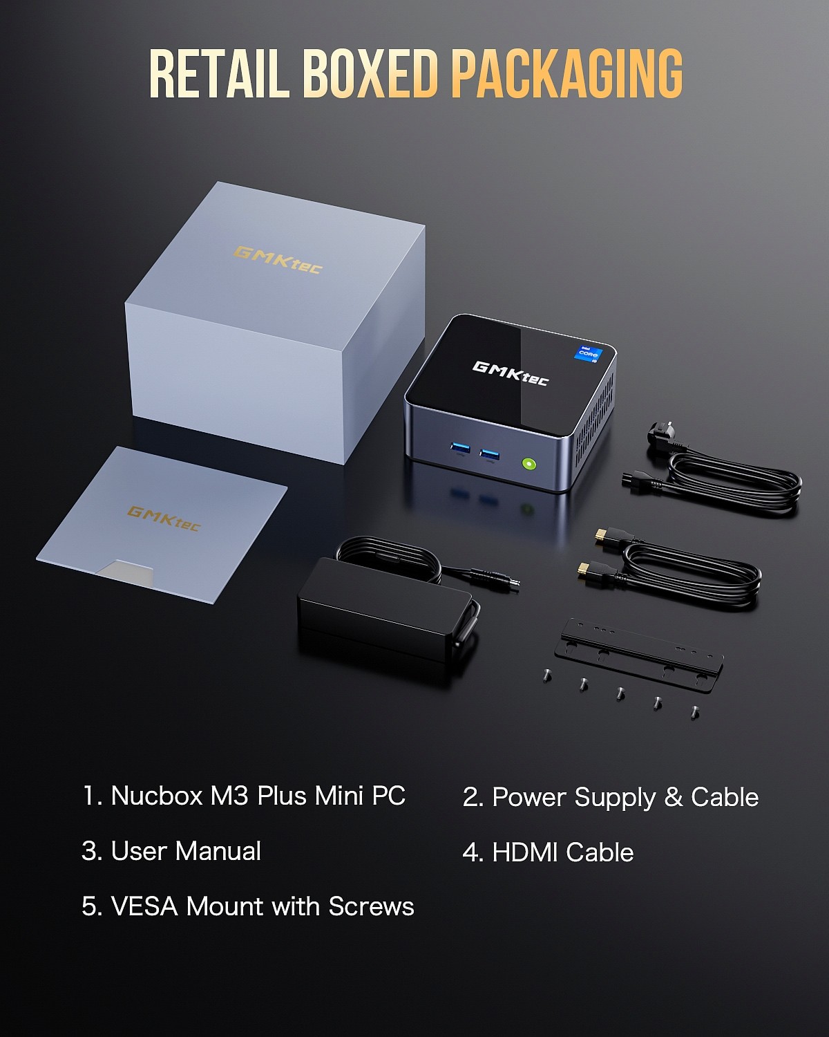 GMKtec NUCBOX M3 Plus Intel Core i9-12900HK 5.00GHz 14-Core 32GB