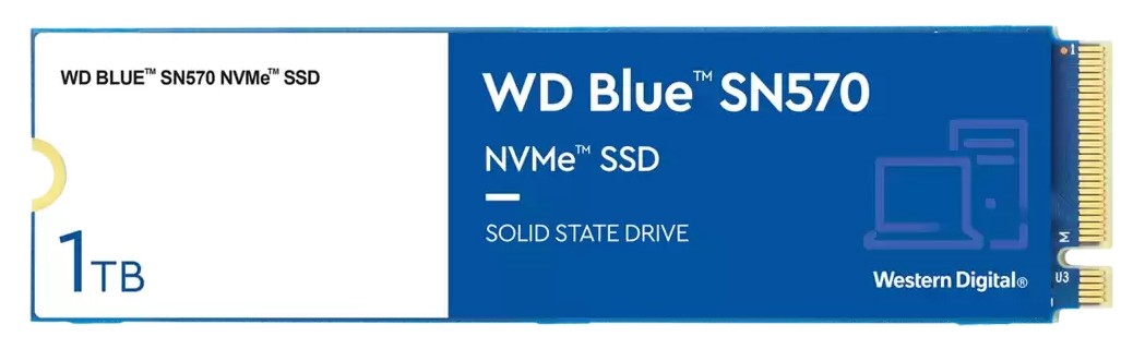 Western Digital WDS100T3B0C WD Blue SN570 1TB M.2 (2280) NVMe PCI