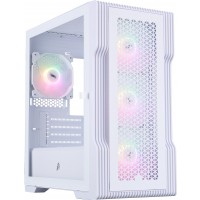1STPLAYER T3-WH-4F7-W T3 ARGB Tempered Glass White Steel Micro-ATX Mini Tower Desktop Chassis