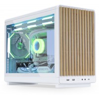 Lian Li G99.A3W-WDG.00 A3-mATX Tempered Glass White Steel Micro-ATX Mini Tower Desktop Chassis