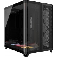 Corsair CC-9011318-WW AIR 5400 RS-R ARGB Tempered Glass Black Steel E-ATX Mid-Tower Desktop Chassis