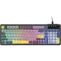 Ajazz AF98-BGY-ML-WIRED AF98 98% 97-Key Compact Black-Grey-Yellow Wired Membrane Gaming Keyboard