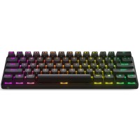 SteelSeries 64842 APEX Pro Mini 60% RGB LED Backlit Omnipoint Mechanical Switch Compact Wireless Gaming Keyboard