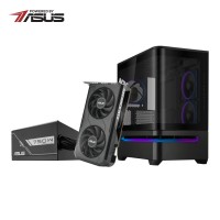 ASUS UWM 1 ASUS Prime AP202 Micro-ATX Mid-Tower Desktop Chassis + ASUS GeForce RTX 5050 DUAL OC Desktop Graphics Card + ASUS Prime 750W ATX Desktop Power Supply Gaming Bundle