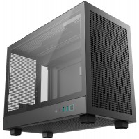 DeepCool R-CH160-BKNGM0-G CH160 PLUS Tempered Glass Steel Black Pixel Bits Mini-ITX Mini-Tower Desktop Chassis