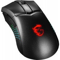 MSI CLUTCH GM51 LIGHTWEIGHT WIRELESS RGB PixArt PAW-3395 Optical Black Wireless Black Gaming Mouse