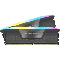 Corsair CMH64GX5M2B5200Z40K Vengeance RGB 64GB (2x32GB) DDR5-5200MT/s CL40 1.25V AMD EXPO Cool Grey Desktop Memory