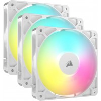 Corsair CO-9050185-WW RS120 ARGB 120mm PWM 2100 RPM White Case Fan - Triple Pack