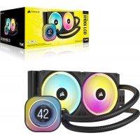 Corsair CW-9061007-WW iCUE LINK H100i LCD AIO 240mm Black Liquid CPU Cooler