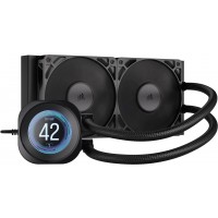 Corsair CW-9061031-WW NAUTILUS 240 RS LCD 240mm Black Liquid CPU Cooler